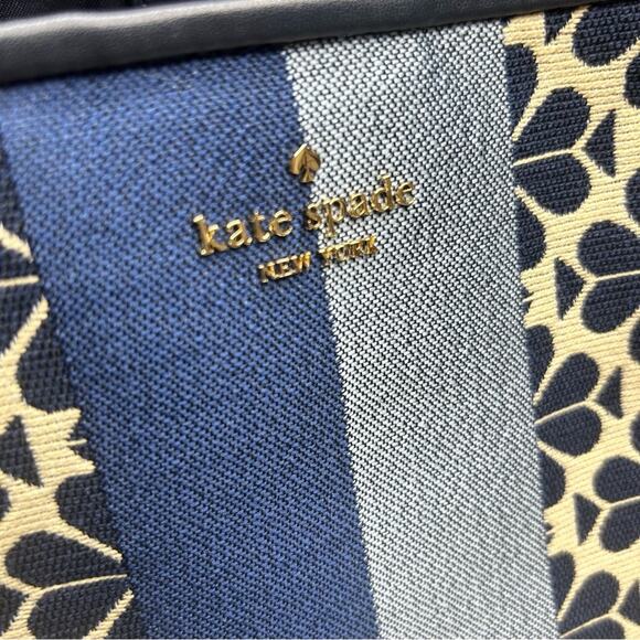 Kate Spade Floral Everything Tote Blue Medium Crossbody Strap & Top Handle NWT - Picture 6 of 8